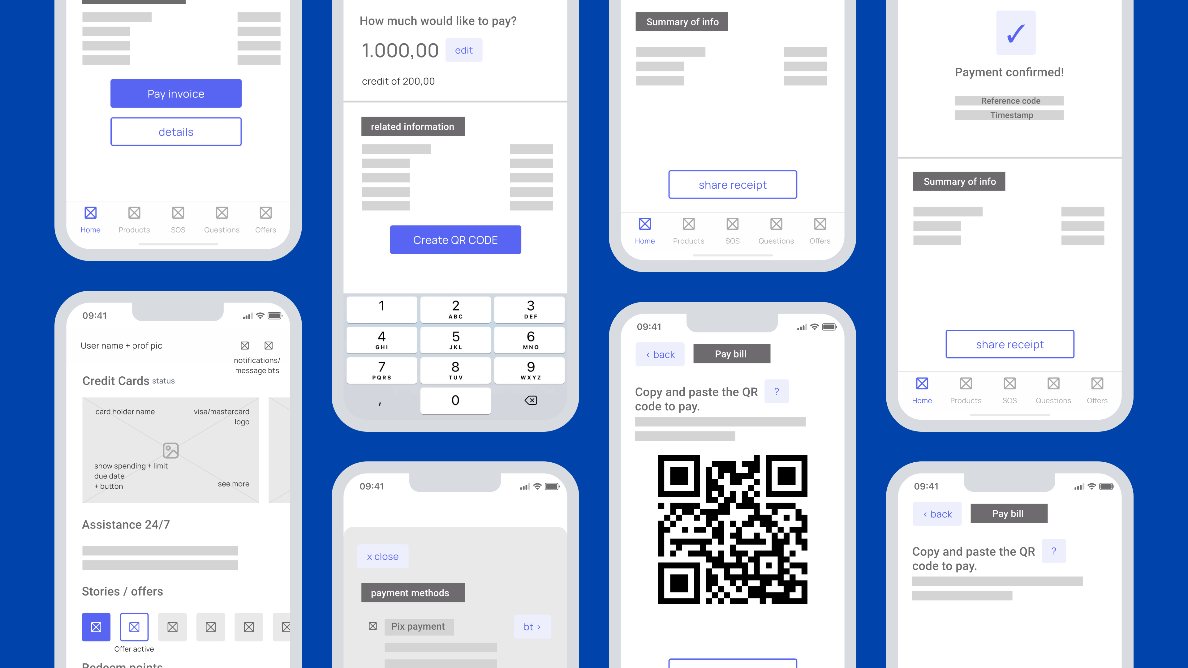 Porto App - New Flow - Wireframes